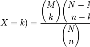 Hypergeometrische Verteilung